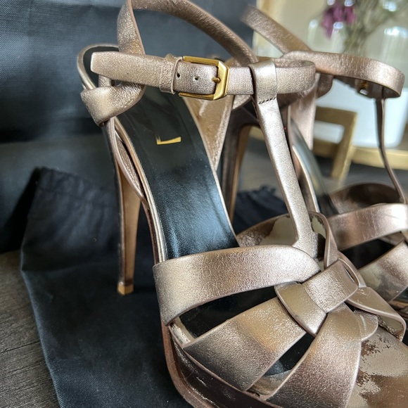 Saint Laurent Tribute Platform Sandals - Picture 8 of 17